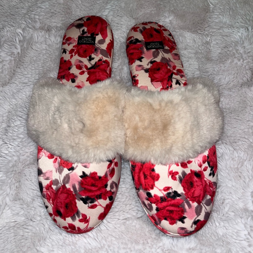 Victoria’s Secret satin slippers